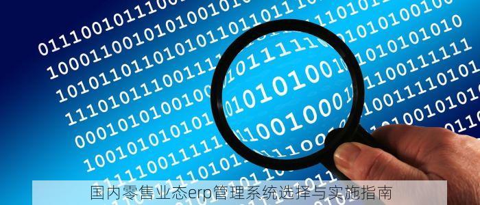 国内零售业态erp管理系统选择与实施指南