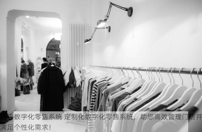 门店数字化零售系统 定制化数字化零售系统，助您高效管理门店并满足个性化需求！